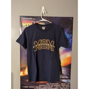 Soffe Blue Graphic Vintage T Shirt United States Navy Mom Women's Size S